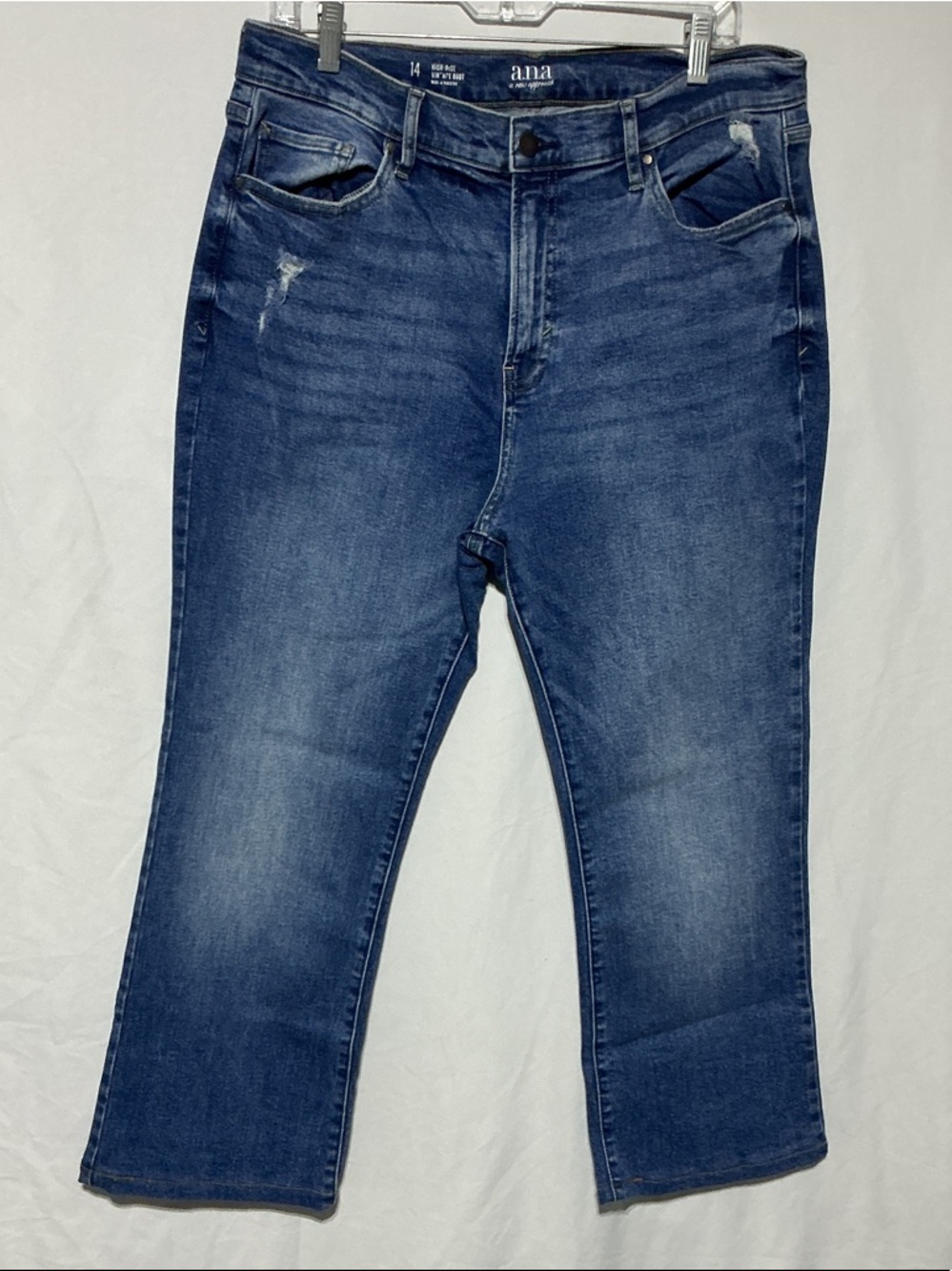 a.n.a Womens High Rise Vintage Boot Jeans Sz 14